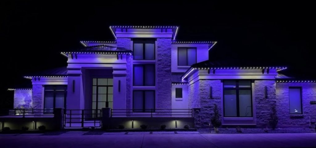 Modern Austin Home in Halloween Purple